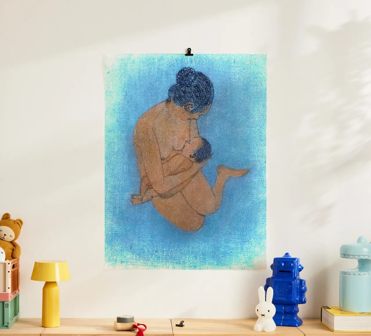 Calore poster con telaio in alluminio da Teresa André