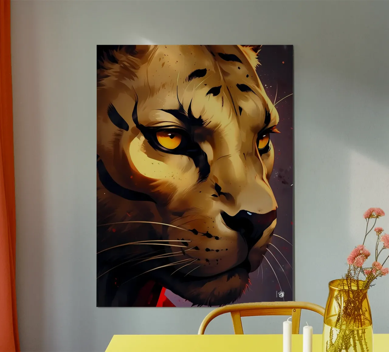 Epischer Goldpanther Poster von LM2KONE