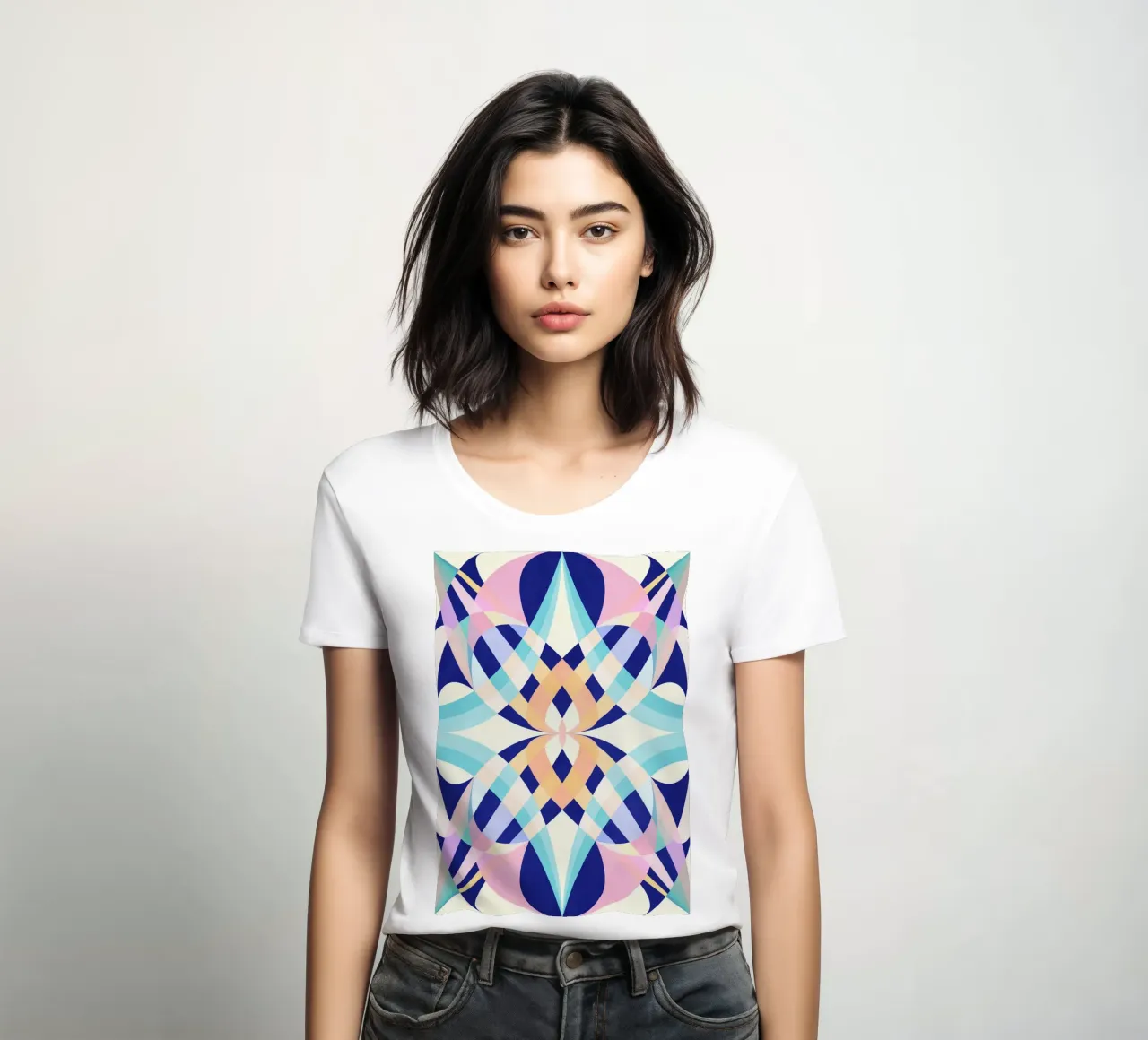 Abstract Venus II women's fitted t-shirt by lovely lines