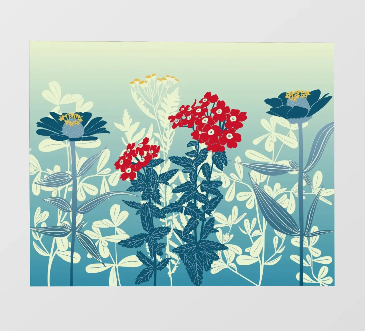 Sbocciano fiori stravaganti pellicola backlit da nicigabrieldesigns
