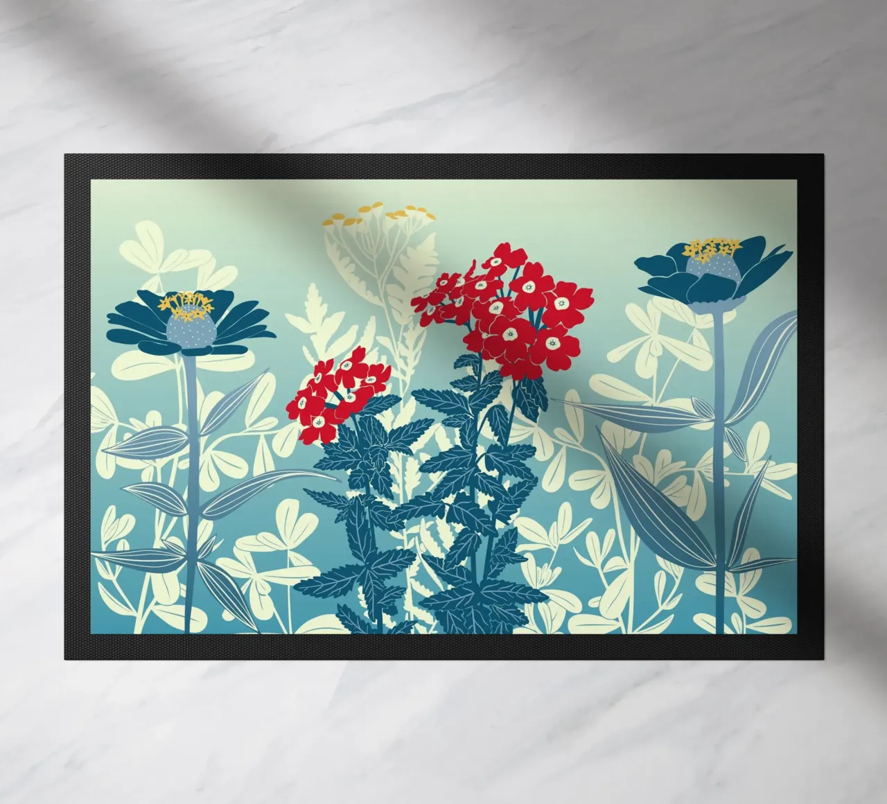 Sbocciano fiori stravaganti zerbino da nicigabrieldesigns