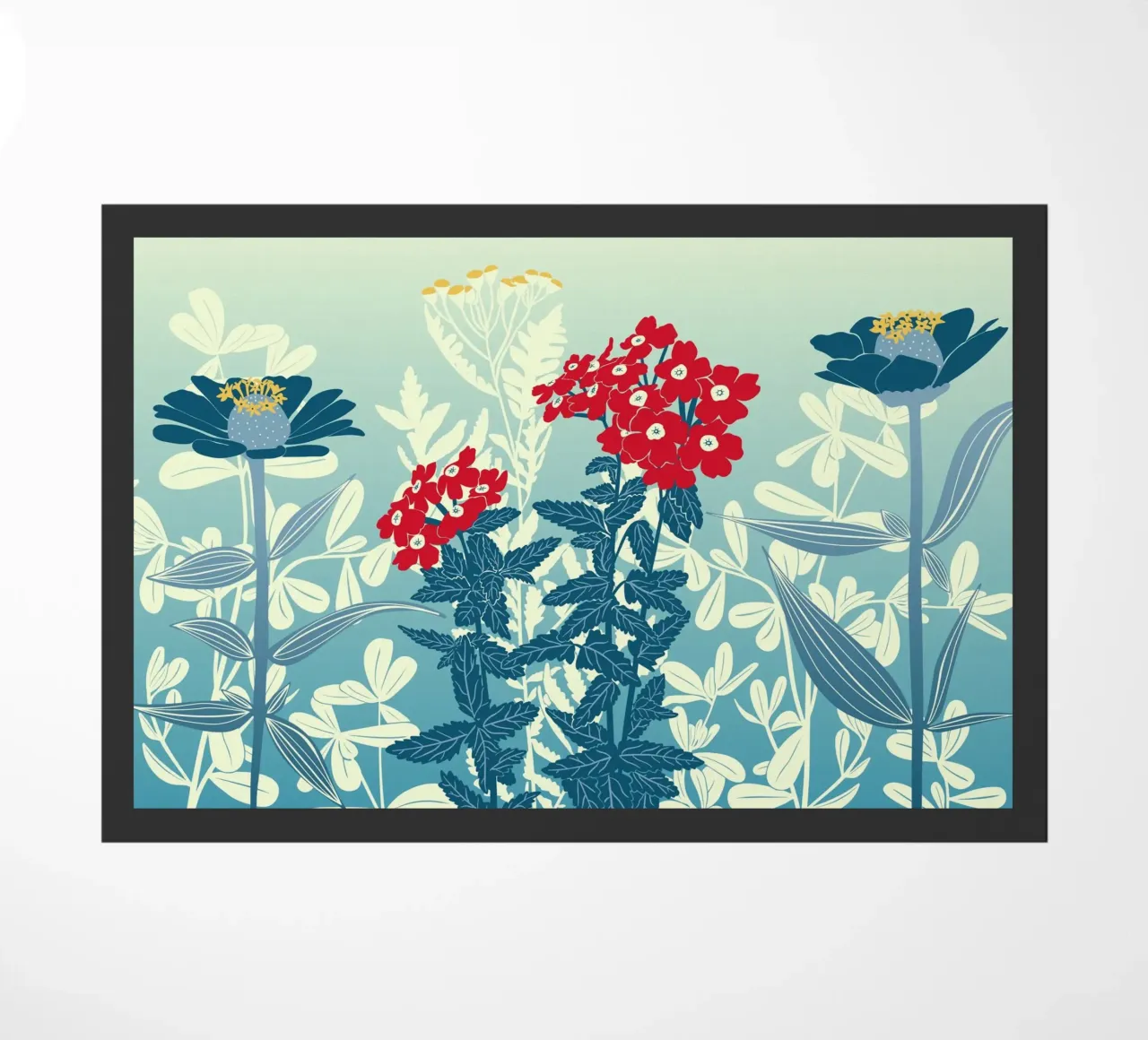 Sbocciano fiori stravaganti zerbino da nicigabrieldesigns