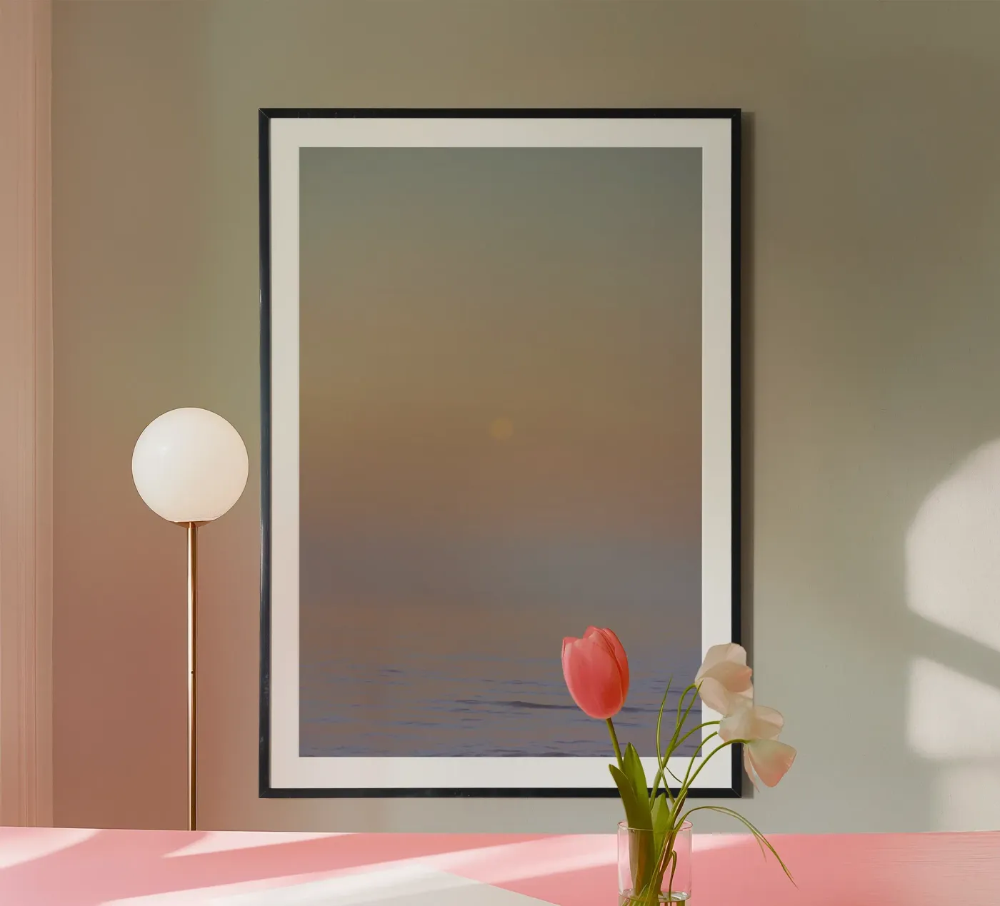 Moonset poster by Teresa André