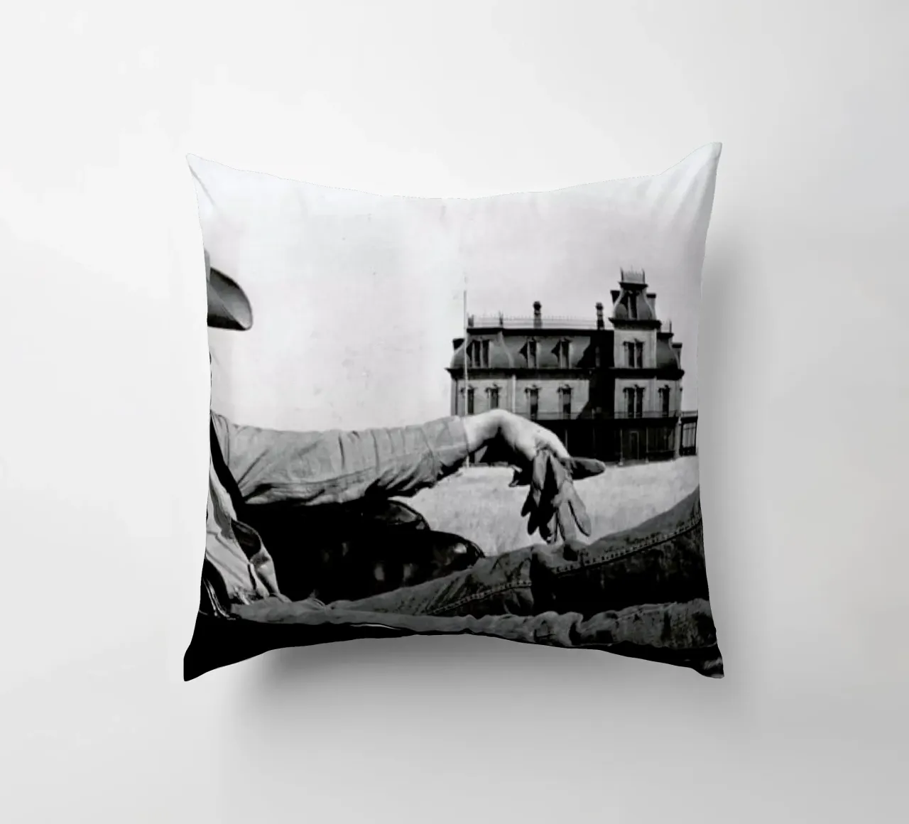 James Dean in 'Giant' cuscino da Gallery Print and Art Limited