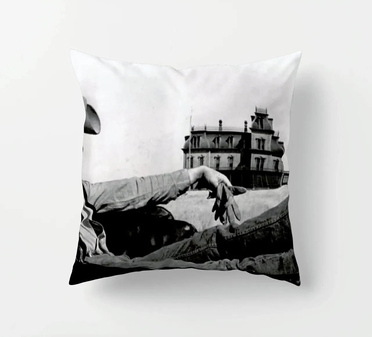 James Dean in 'Giant' cuscino da Gallery Print and Art Limited