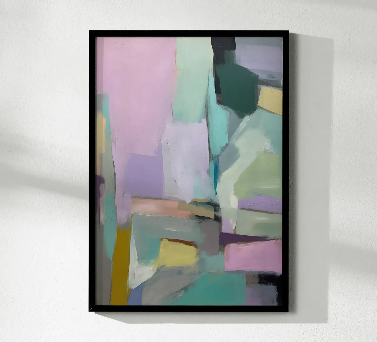 Abstract Purple Green Pastel hahnemühle by Euphoria Theresa