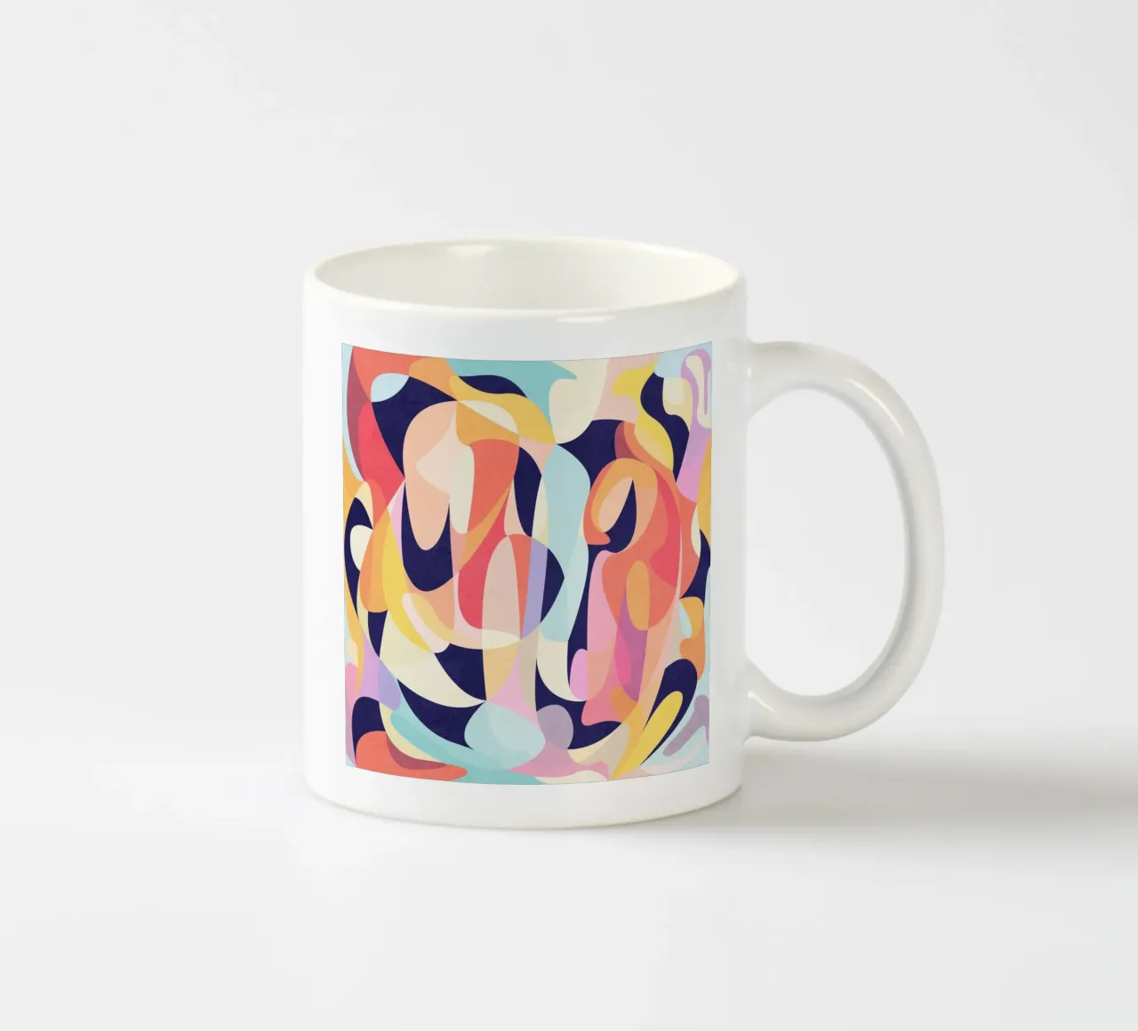 Red Waves tazza in ceramica da lovely lines