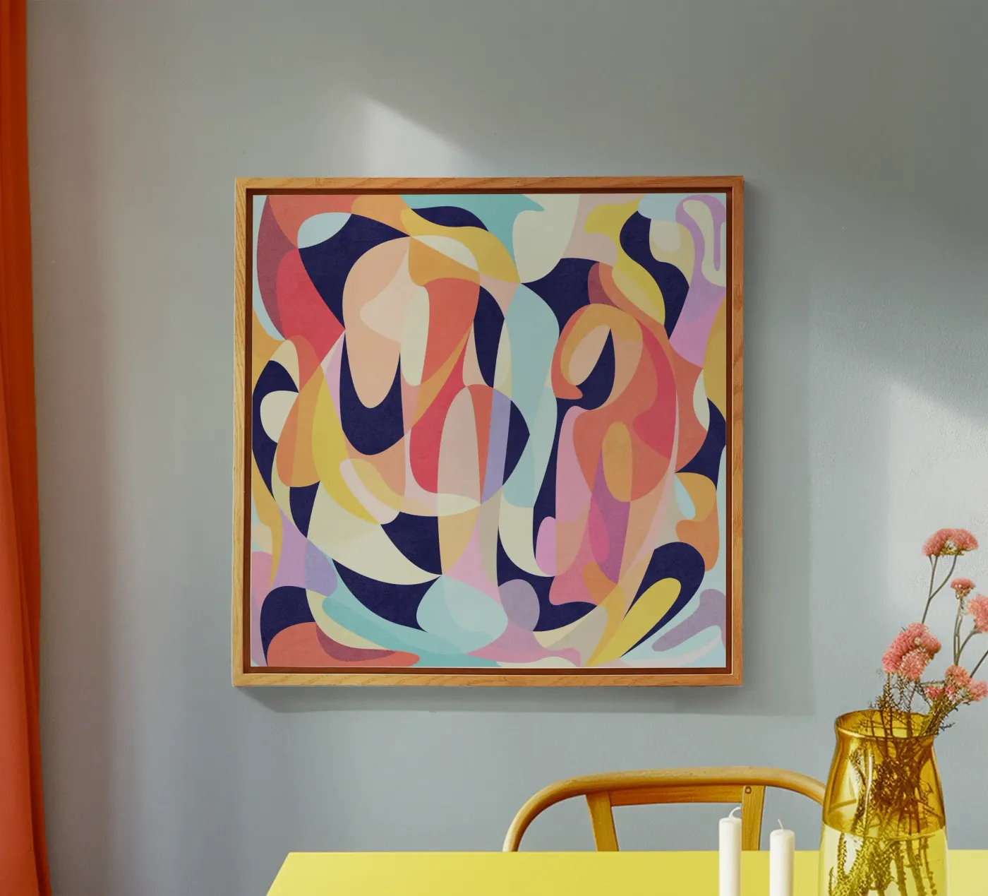 Red Waves plexiglass da Abstract Joy