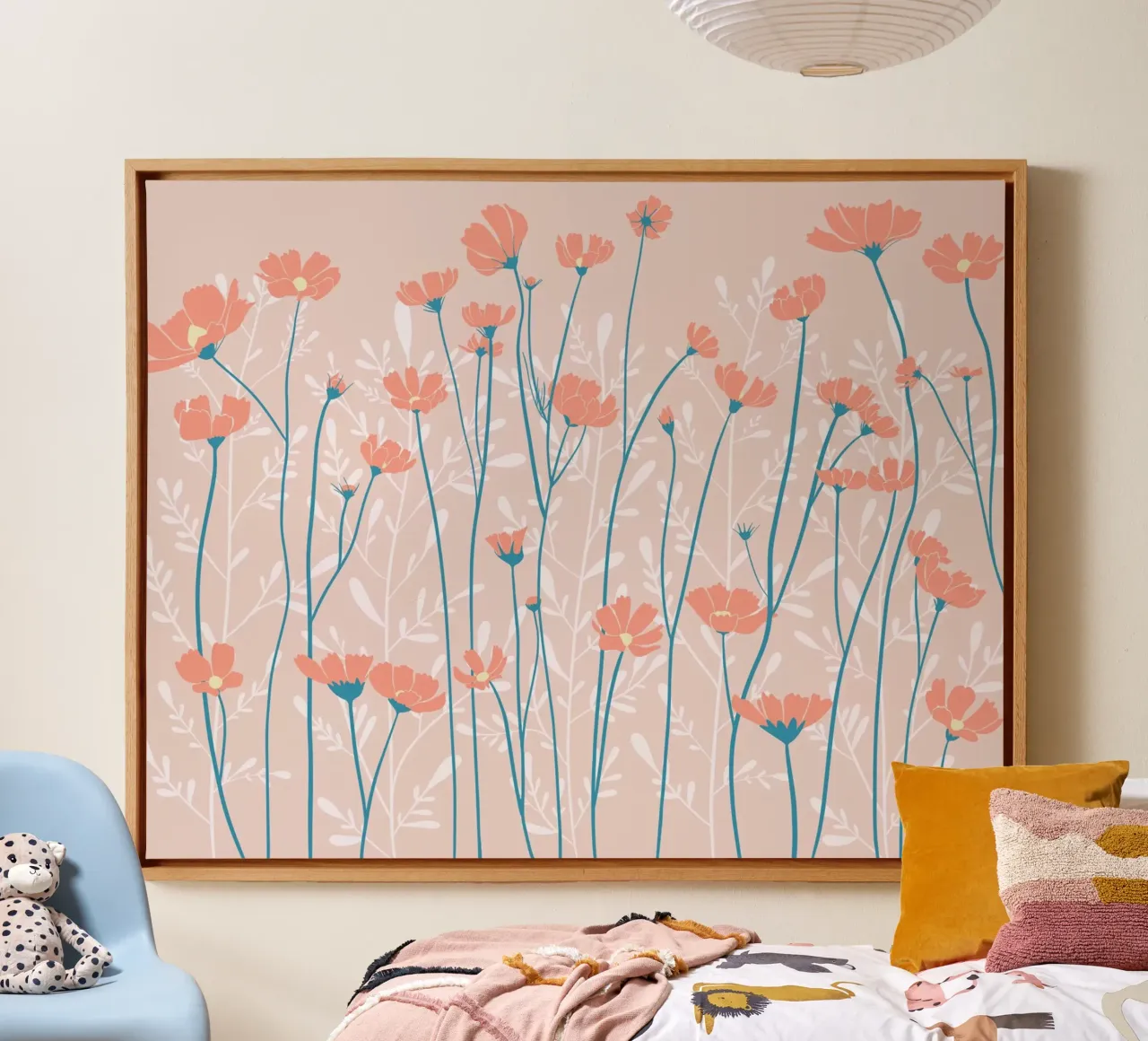 Lente Weide Heerlijkheid canvas met Baklijst van nicigabrieldesigns
