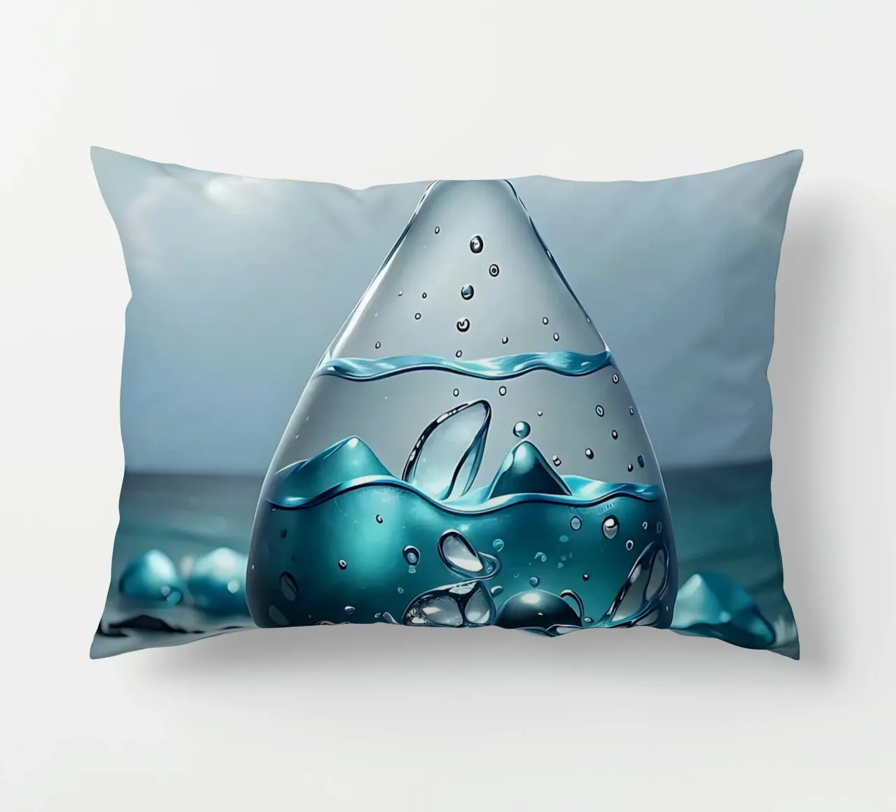 Mare Zen a gocce d'acqua cuscino da LM2KONE