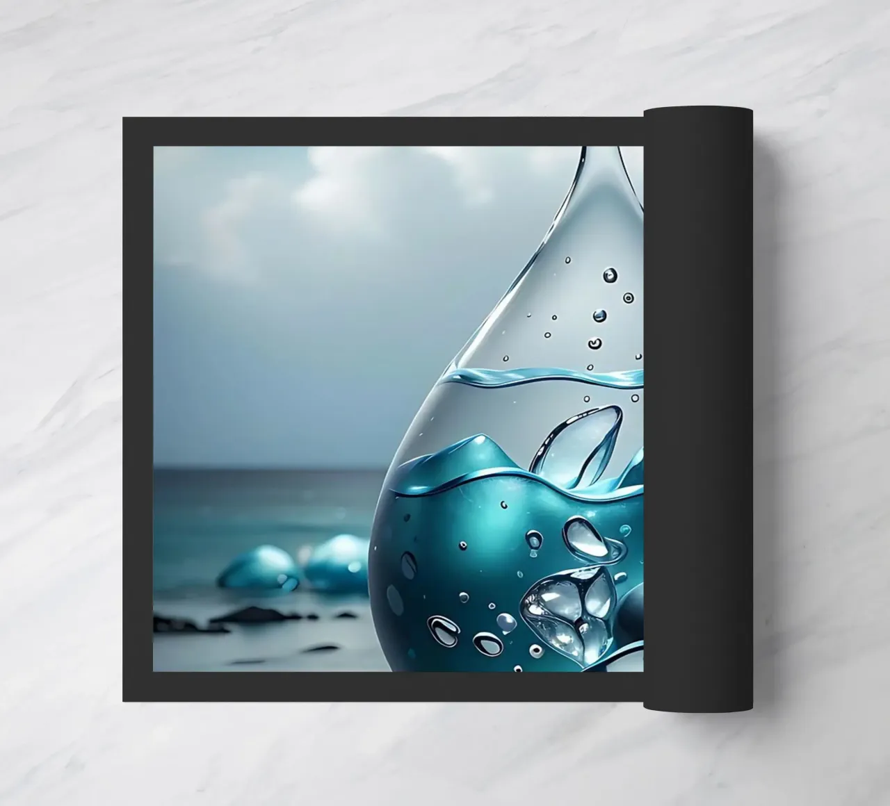 Mare Zen a gocce d'acqua zerbino da LM2KONE