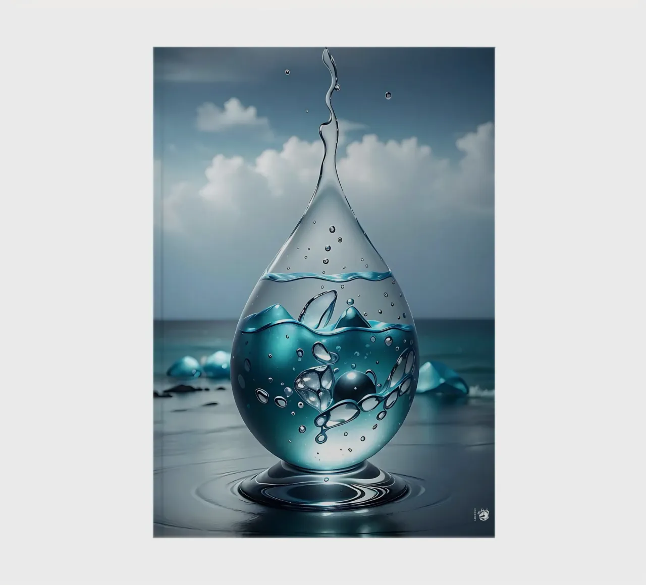 Zen Water Drop Sea notebook by LM2KONE