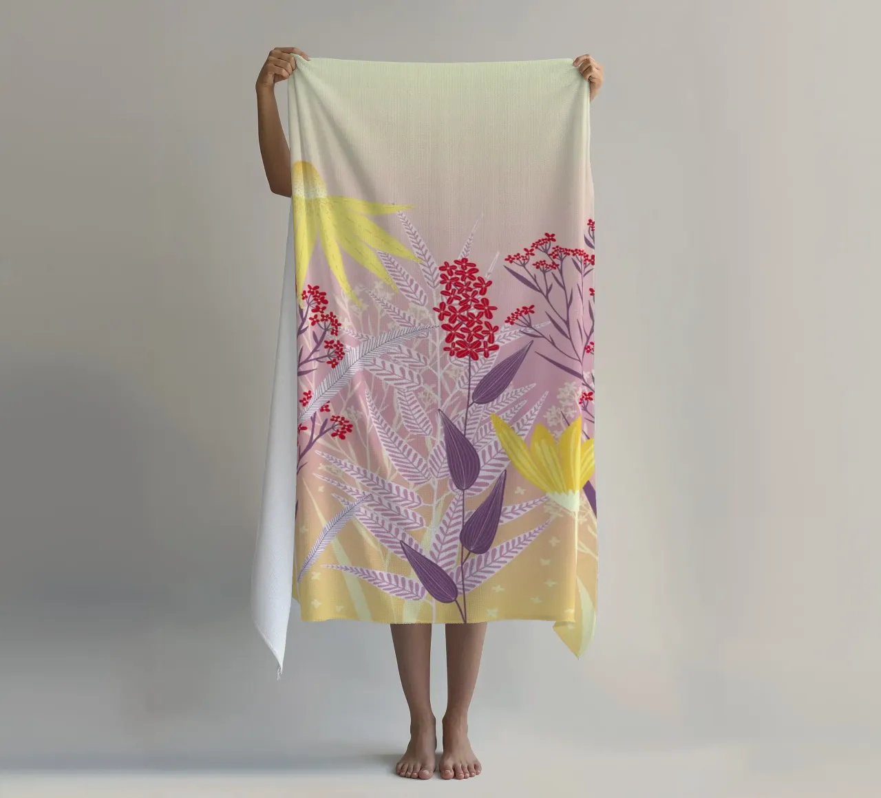 Armonia dei fiori selvatici telo mare da nicigabrieldesigns