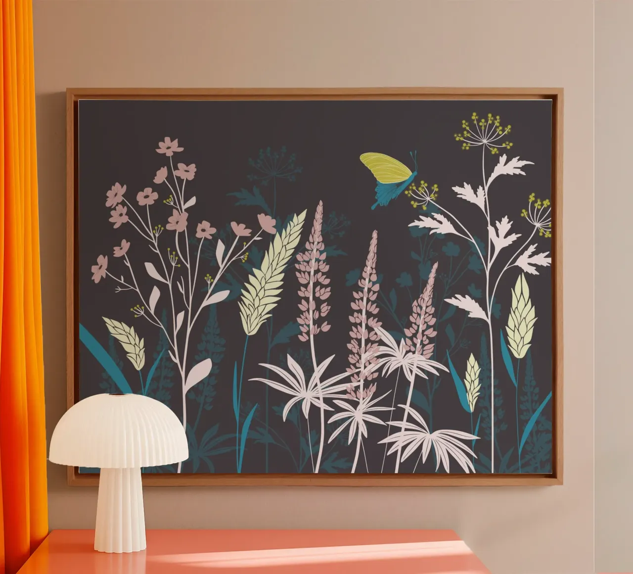 Sereen natuurlandschap canvas met Baklijst van nicigabrieldesigns