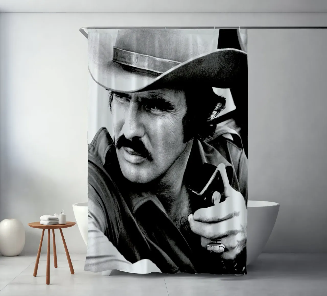 Burt Reynolds in 'Smokey and the Bandit' tenda da doccia da Gallery Print and Art Limited
