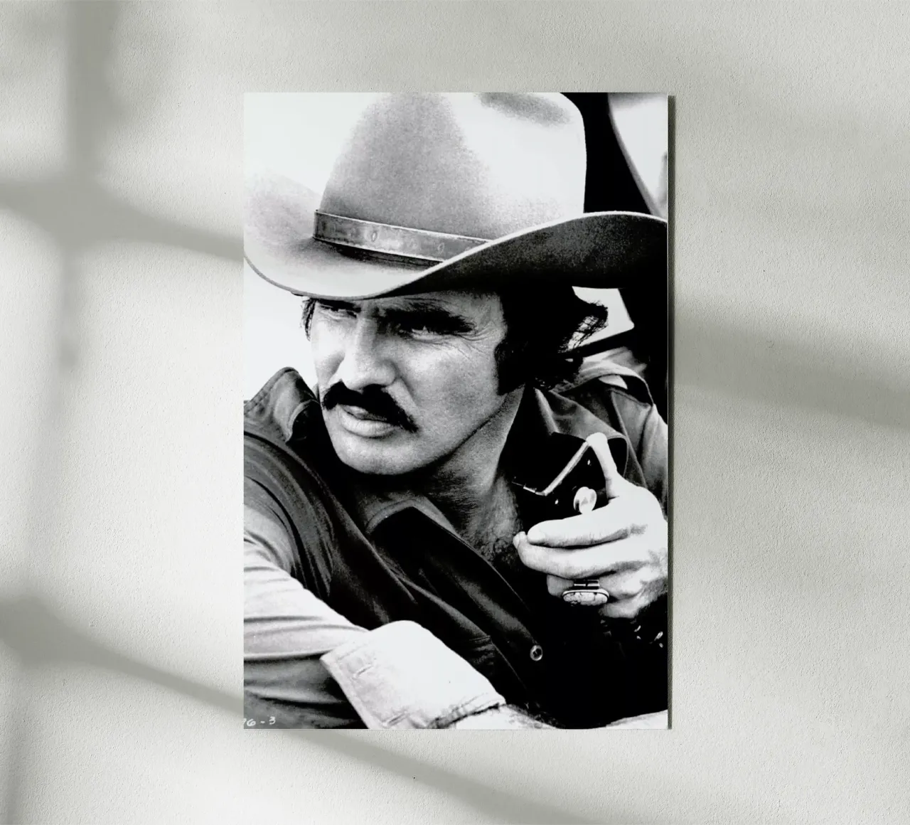 Burt Reynolds in 'Smokey and the Bandit' alluminio dibond da Gallery Print and Art Limited
