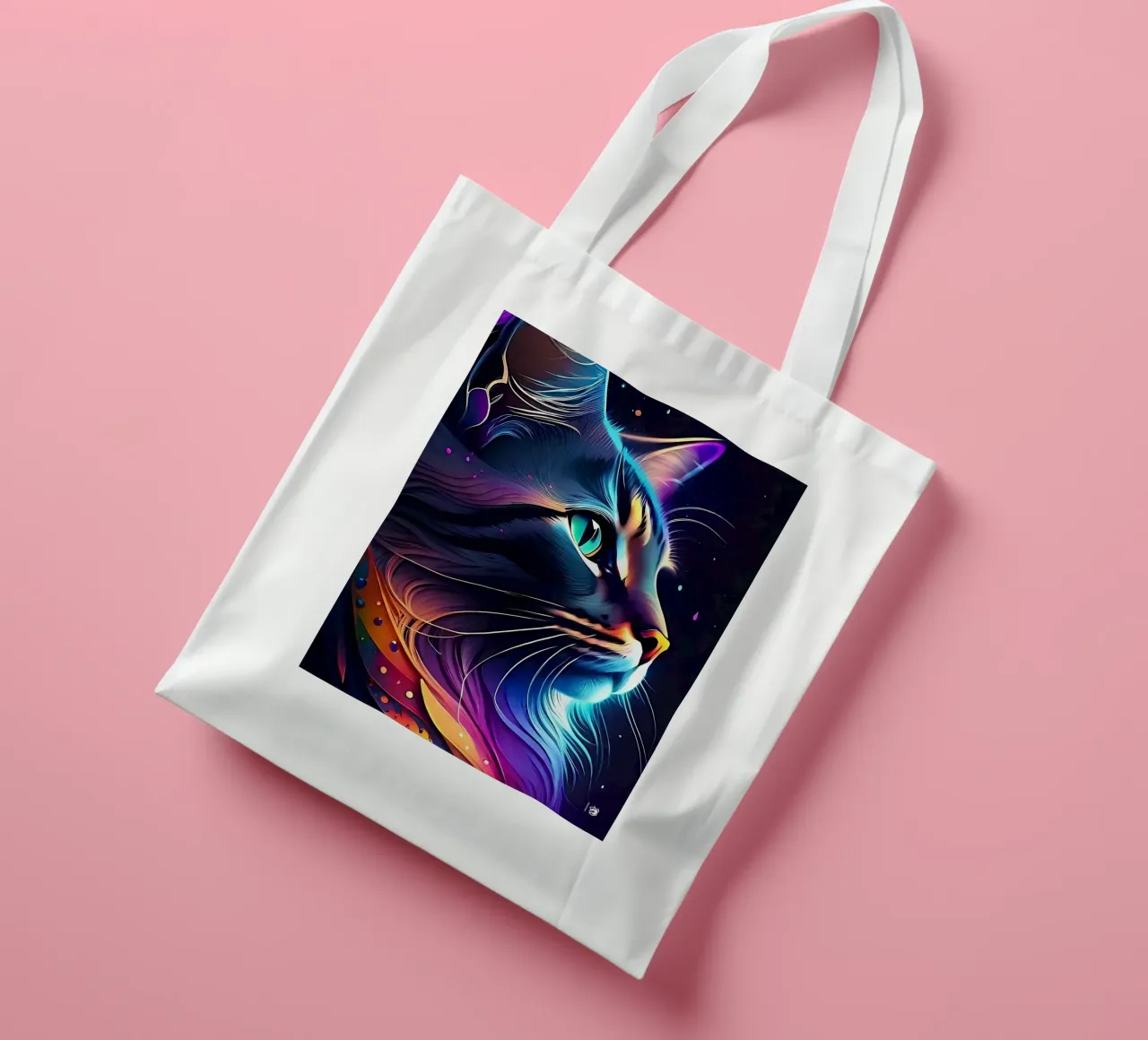 Nebula Space Cat borsa in juta da LM2KONE