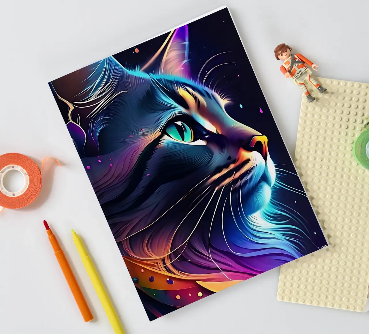 Nebula Space Cat notebook by LM2KONE