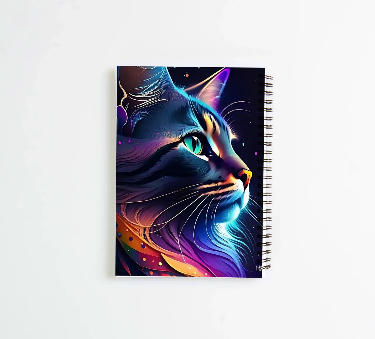 Nebula Space Cat spiral notebook by LM2KONE