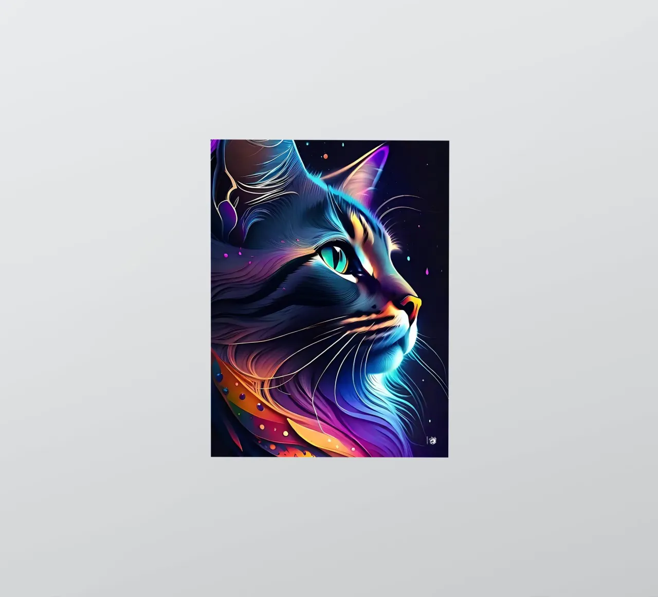 Nebula Space Cat adesivo da LM2KONE