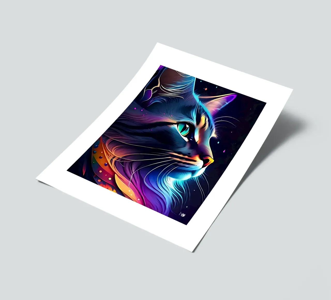 Nebula Space Cat Stickerbogen von LM2KONE