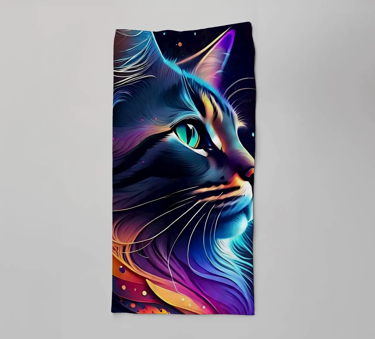 Nebula Space Cat asciugamano da bagno da LM2KONE