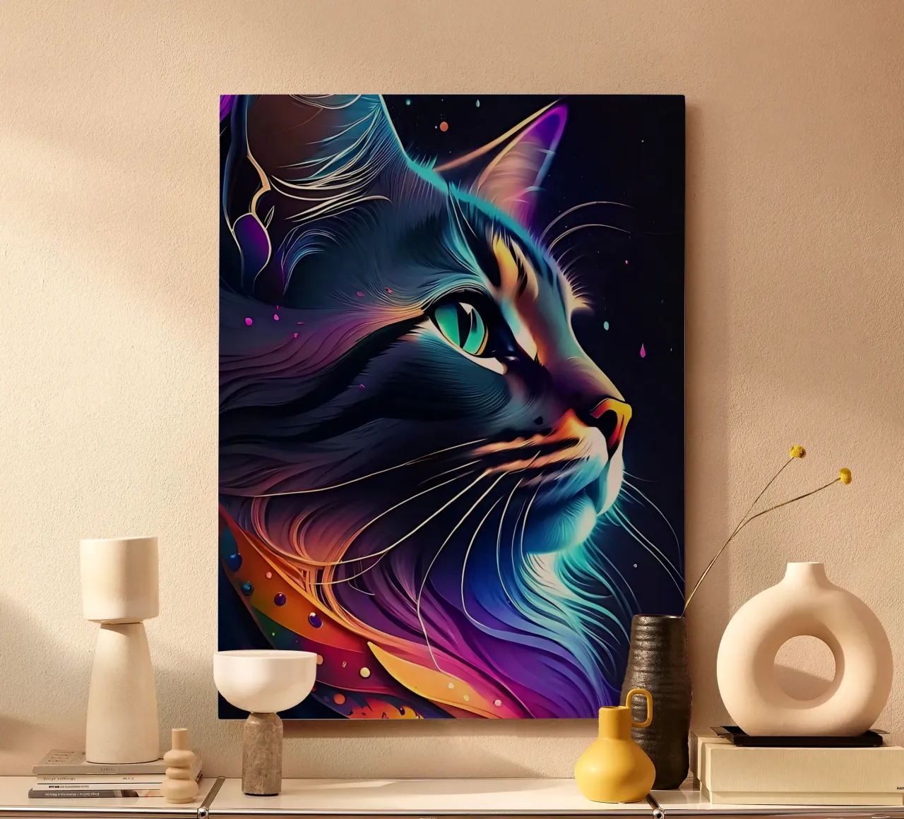 Nebula Space Cat alluminio dibond da LM2KONE