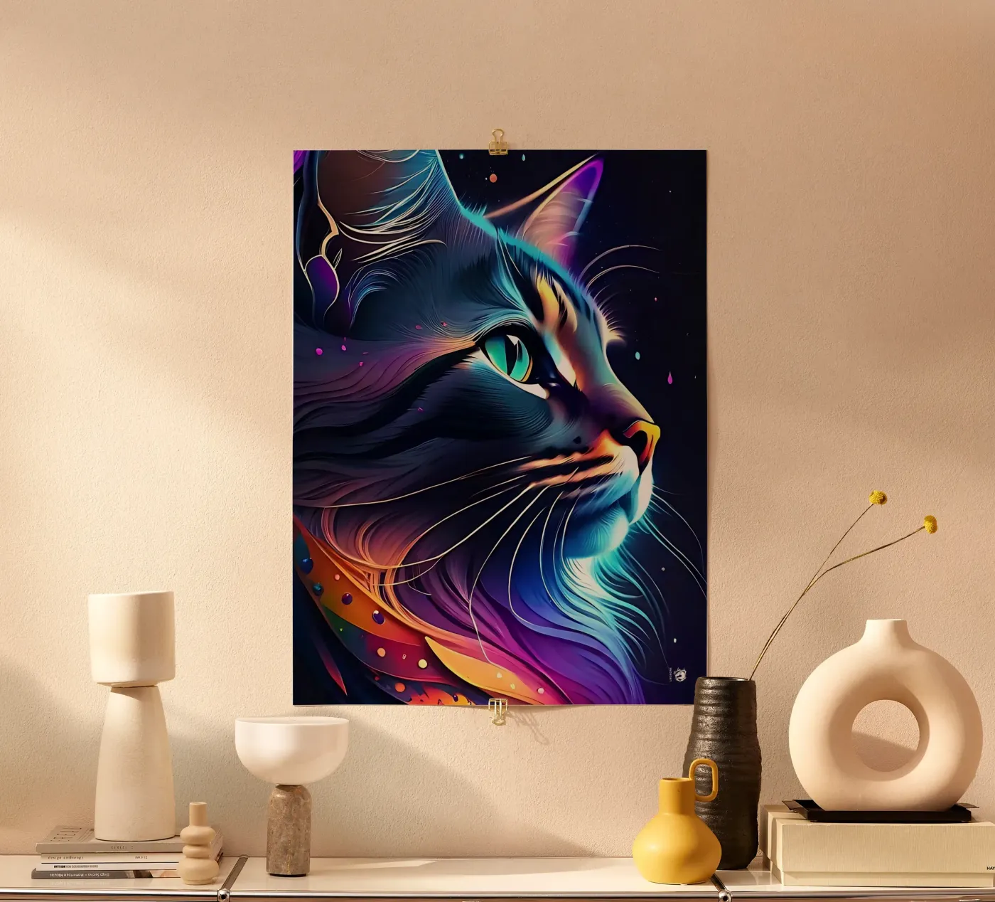 Nebula Space Cat poster da LM2Kone