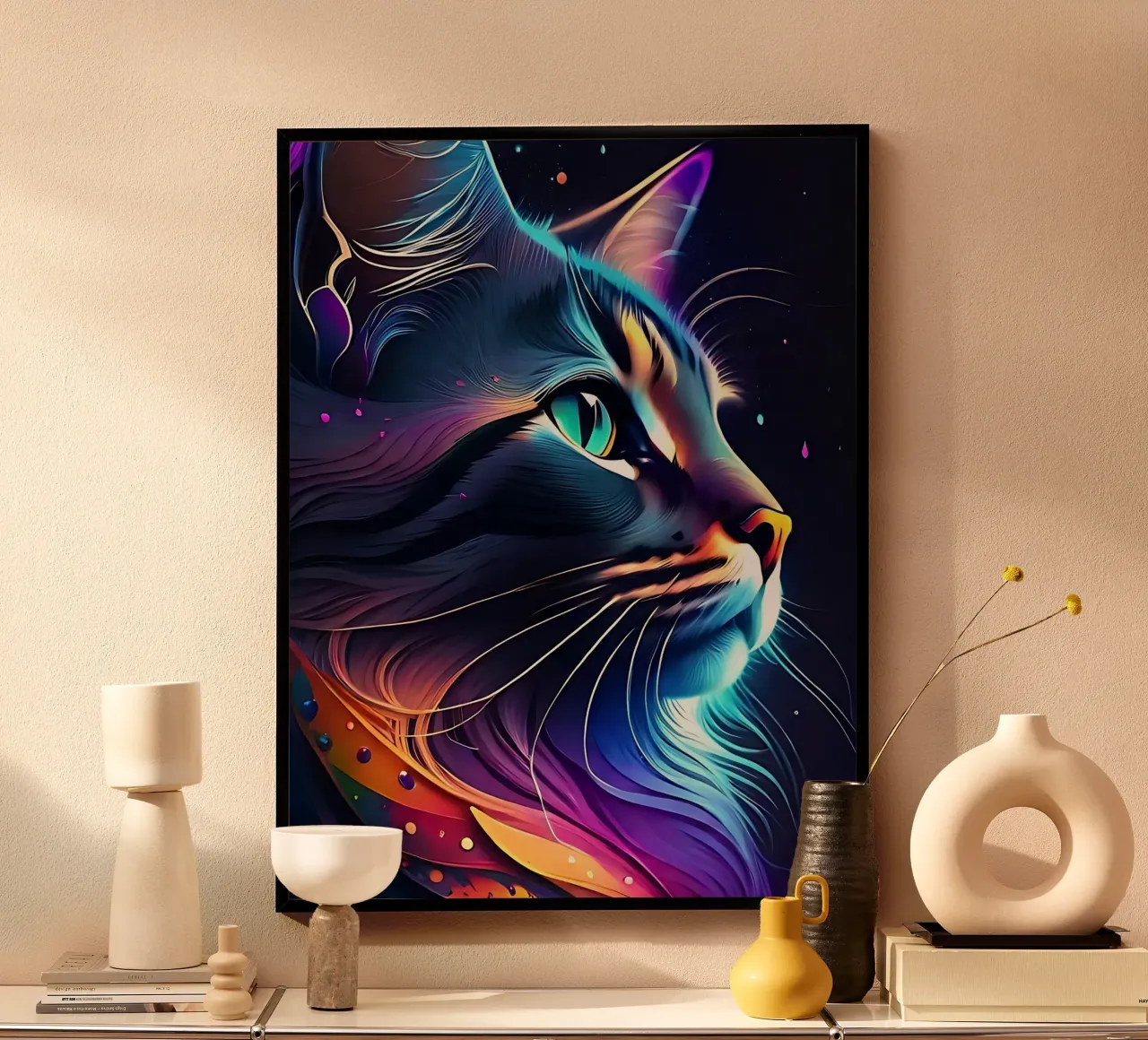Nebula Space Cat carta hahnemühle da LM2KONE