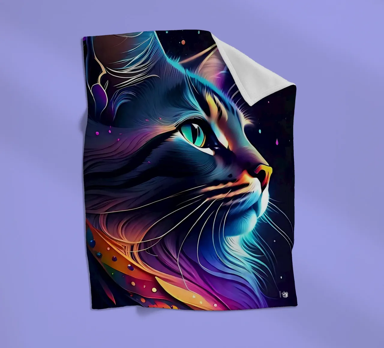 Nebula Space Cat coperta in pile da LM2KONE