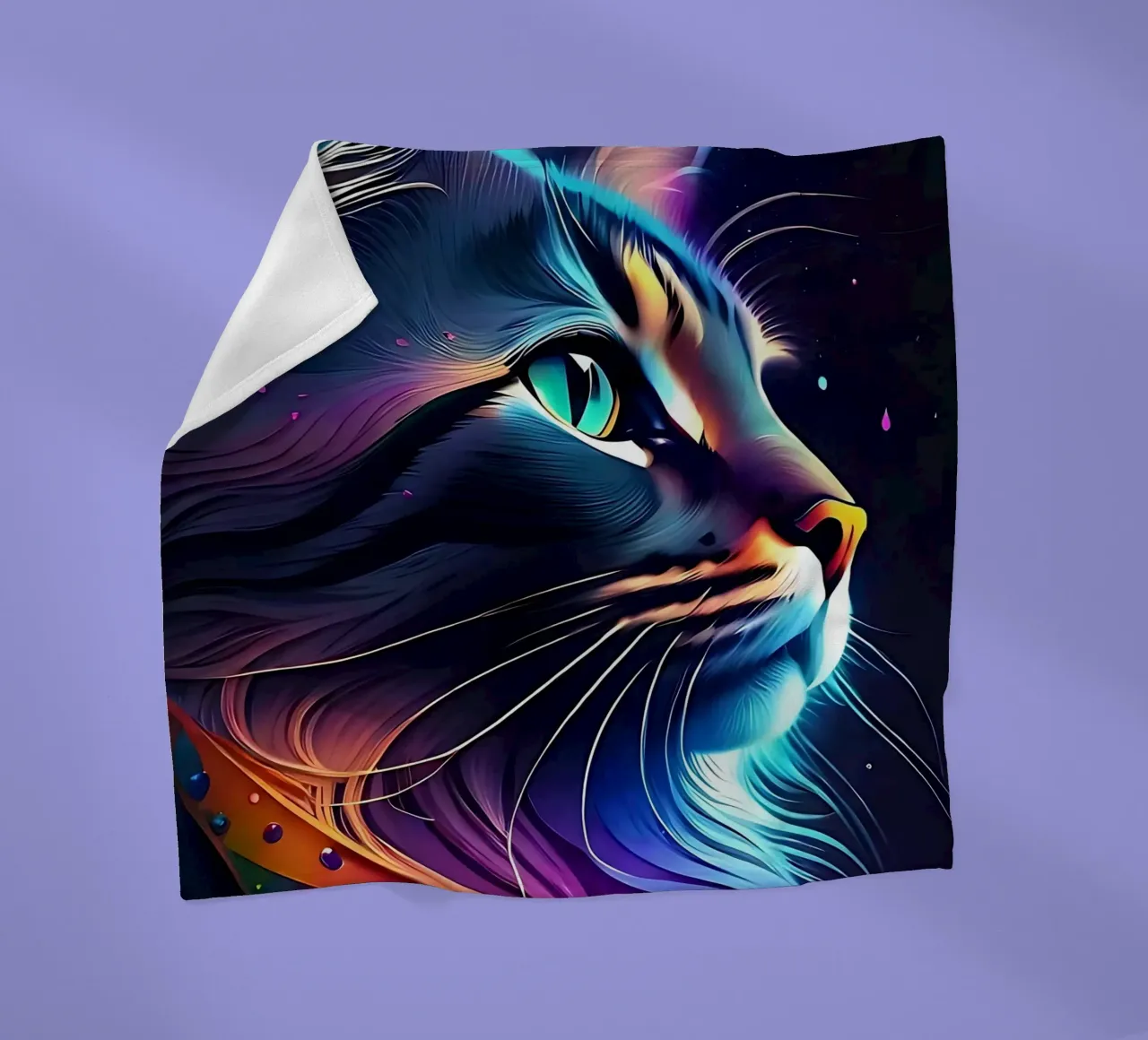 Nebula Space Cat coperta in pile da LM2KONE