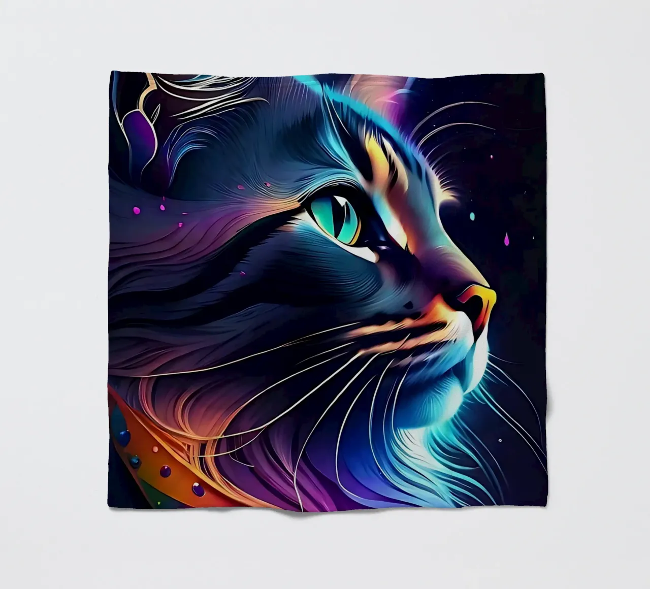 Nebula Space Cat coperta in pile da LM2KONE