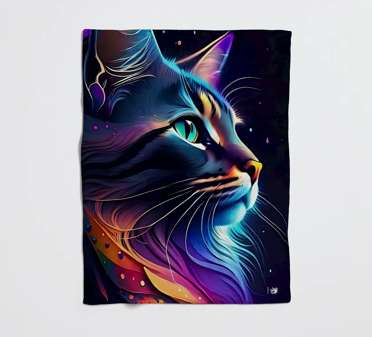 Nebula Space Cat coperta in pile da LM2KONE