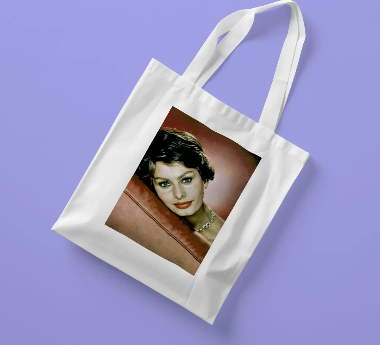 Sophia Loren in the Sixties borsa in juta da Gallery Print and Art Limited