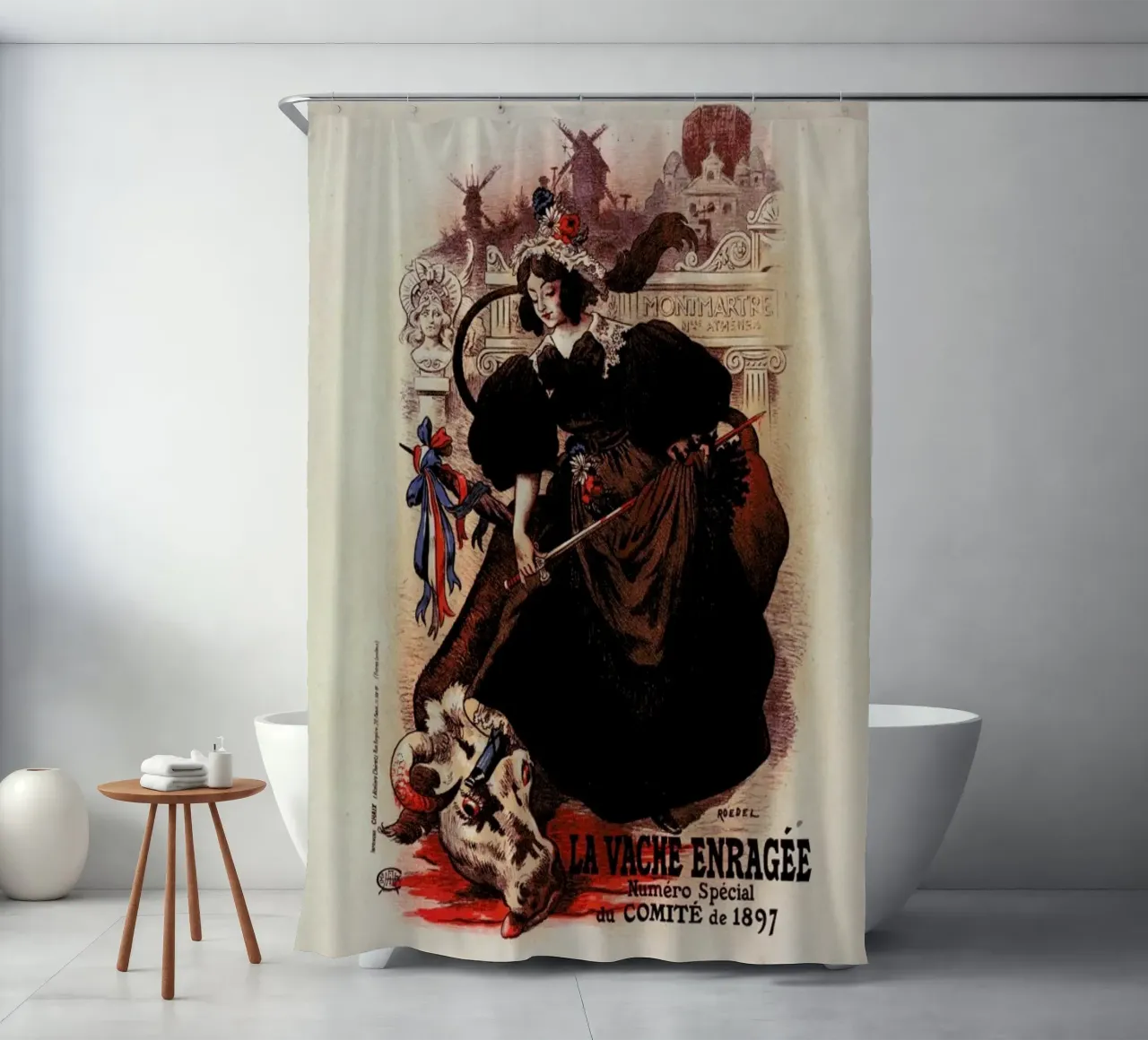 Poster for Vache enragée - Roedel tenda da doccia da Artokoloro Quint Lox Ltd