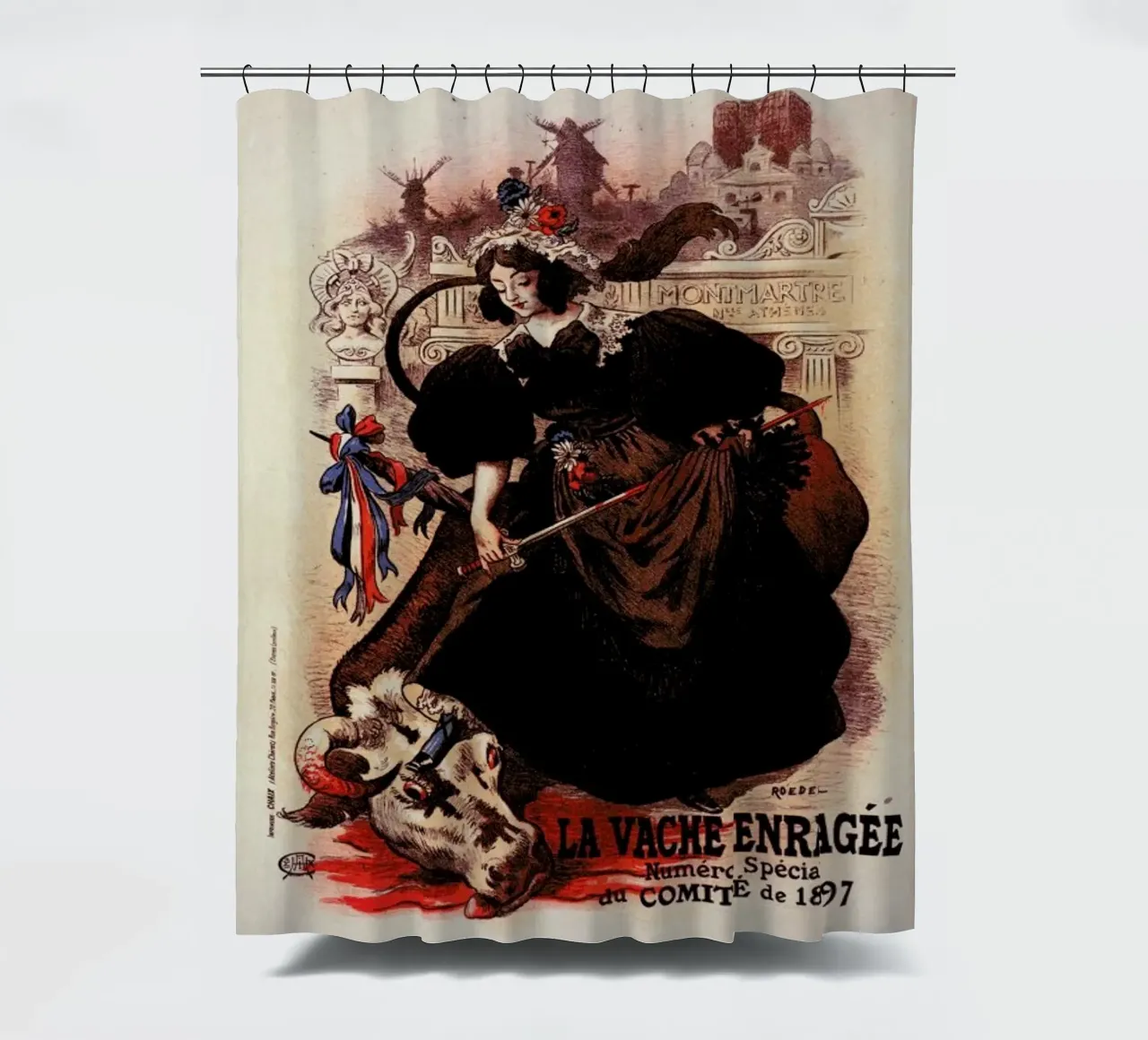Poster for Vache enragée - Roedel tenda da doccia da Artokoloro Quint Lox Ltd