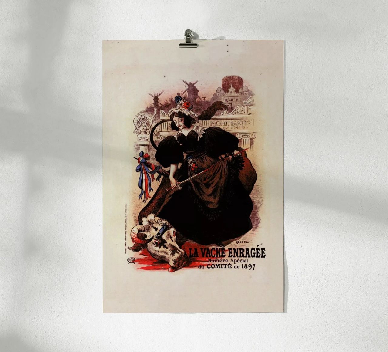 Poster for Vache enragée - Roedel Poster von Artokoloro Quint Lox Ltd