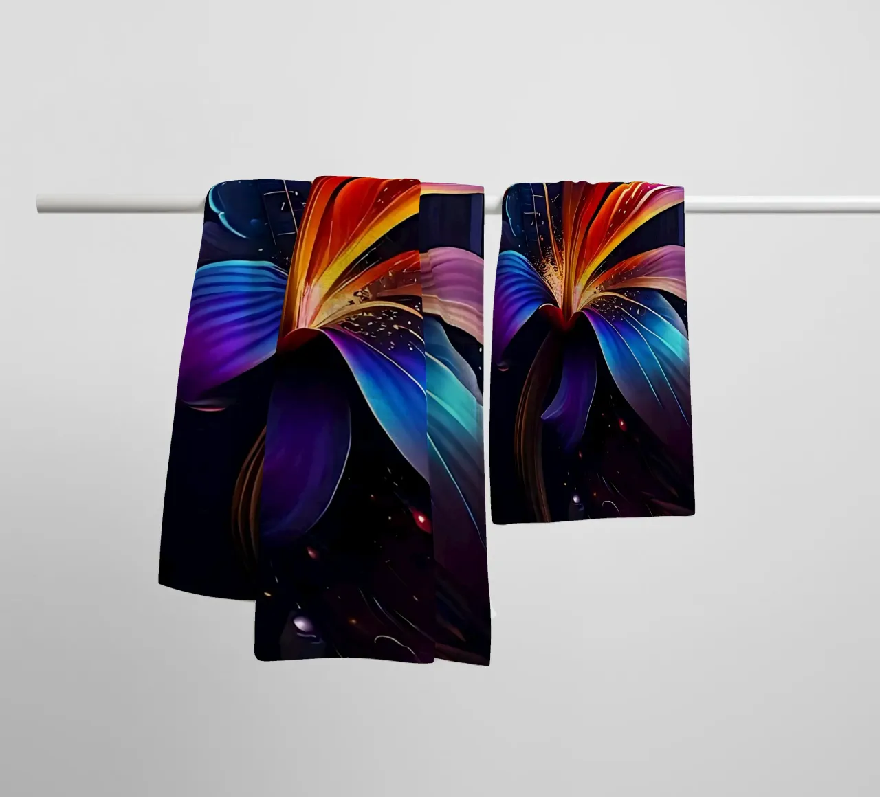 Fiori Nebula asciugamano da bagno da LM2KONE