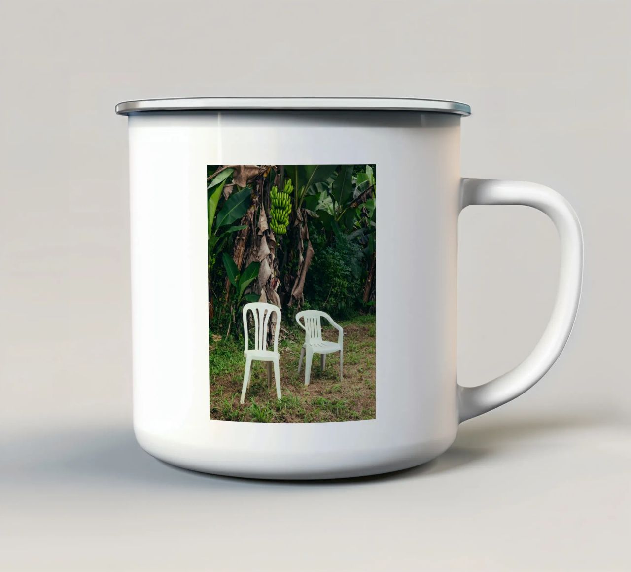 Coniglio cattivo DTMF tazza in smalto da heatherloulin