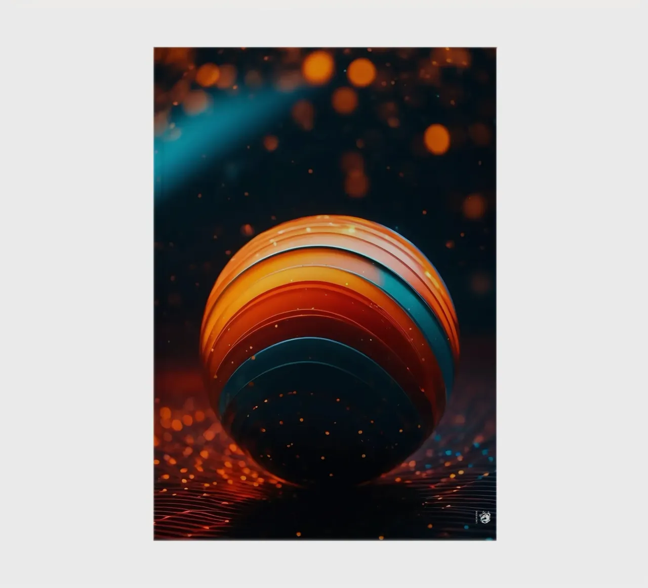 Abstract Sphere Modern notebook by LM2KONE