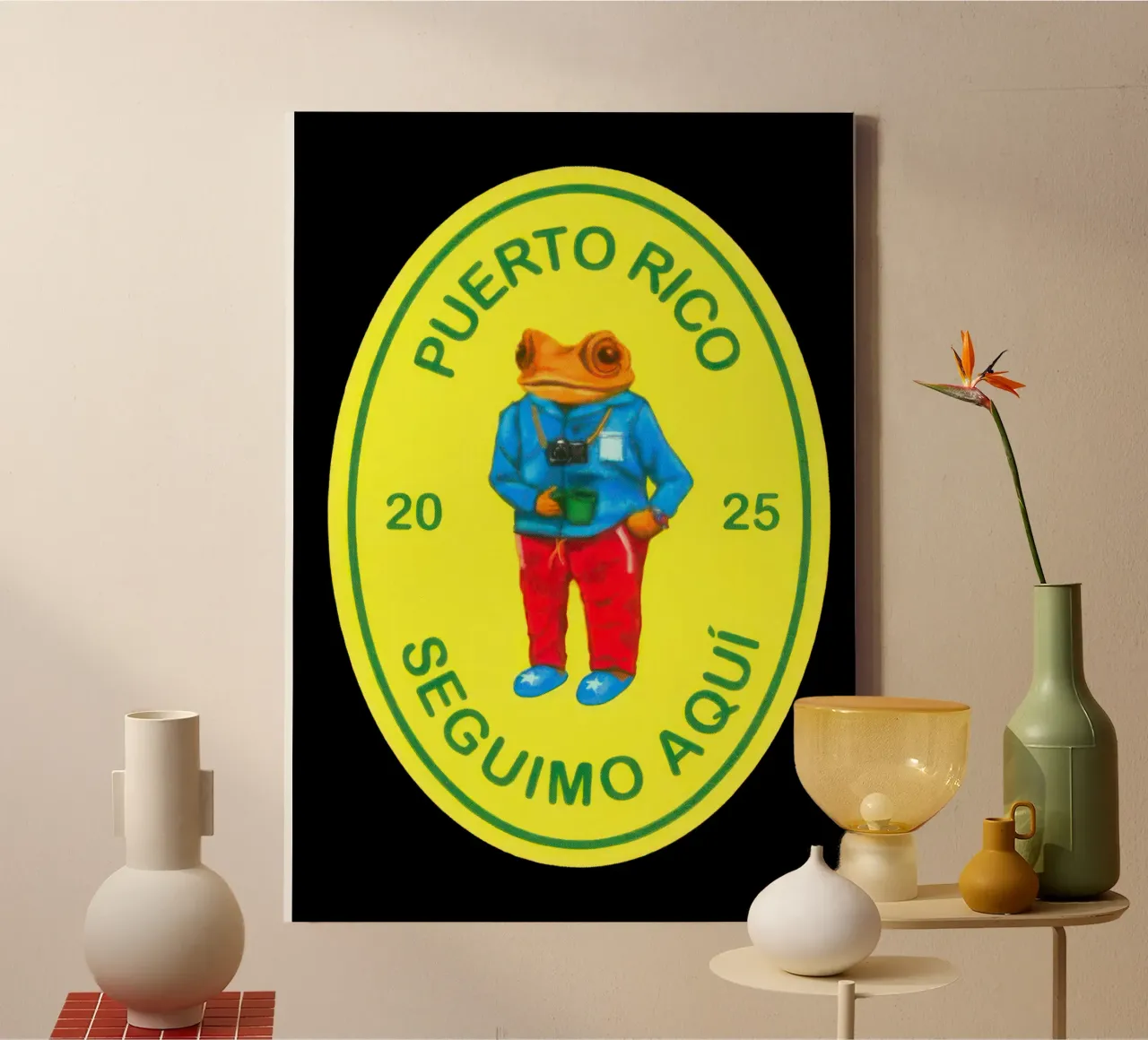 Stoute Bunny Concho V1 canvas met Baklijst van heatherloulin