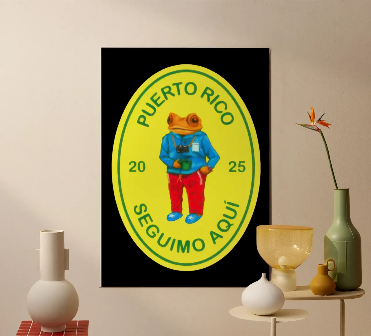 Coniglio cattivo Concho V1 poster con telaio in alluminio da heatherloulin