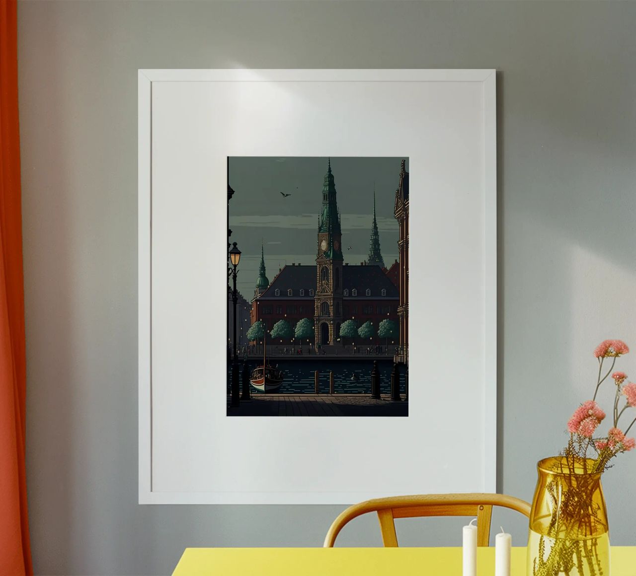 Copenhagen Pixel art poster by Bernotas