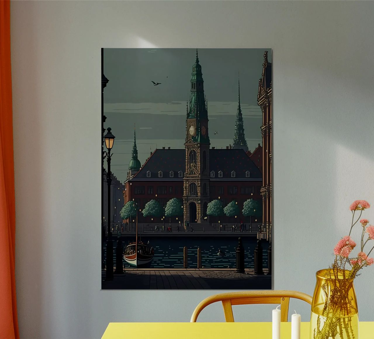 Copenhagen Pixel art poster by Bernotas