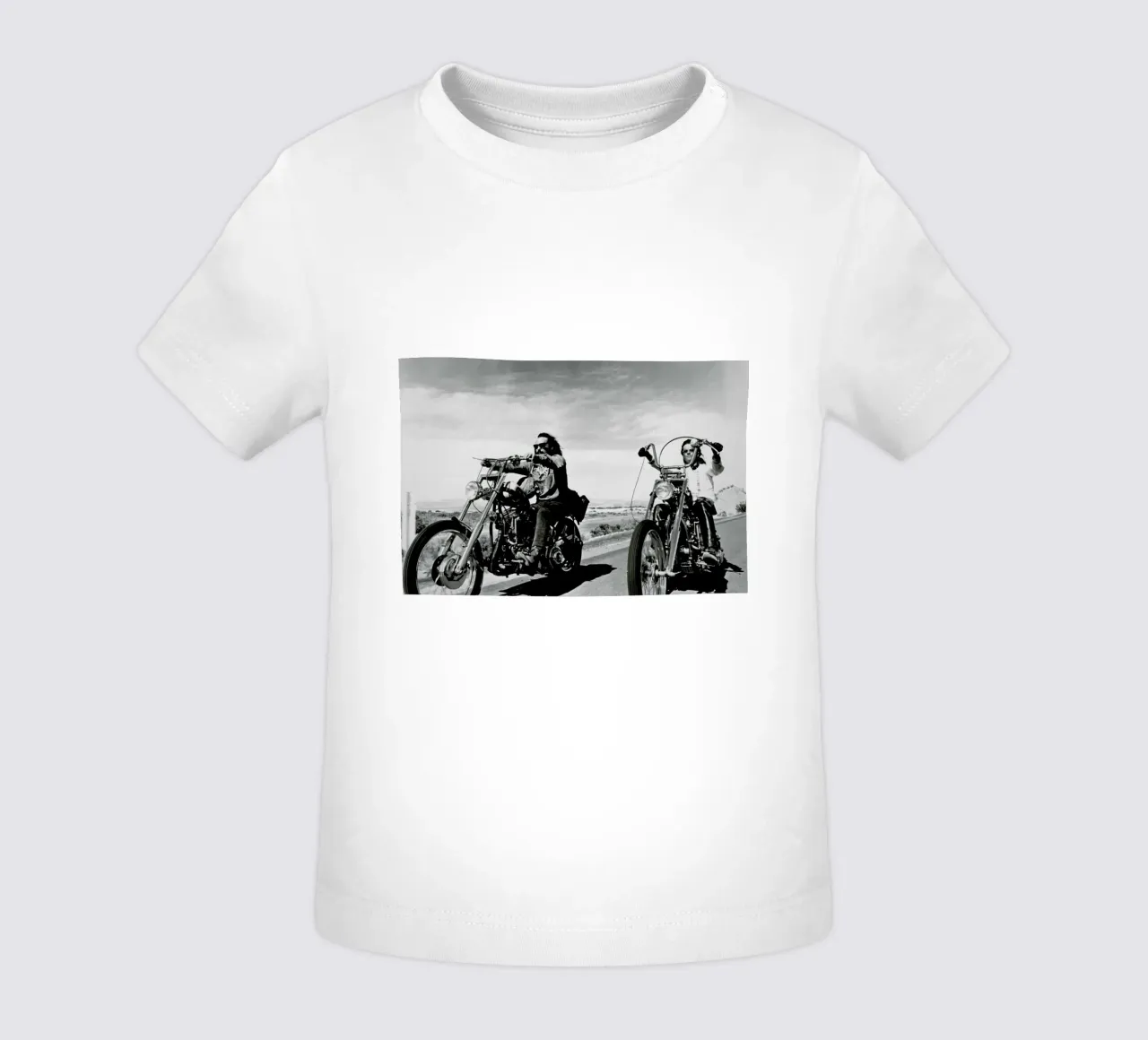 Dennis Hopper & Peter Fonda, 'Easy Rider' maglietta neonato da Gallery Print and Art Limited