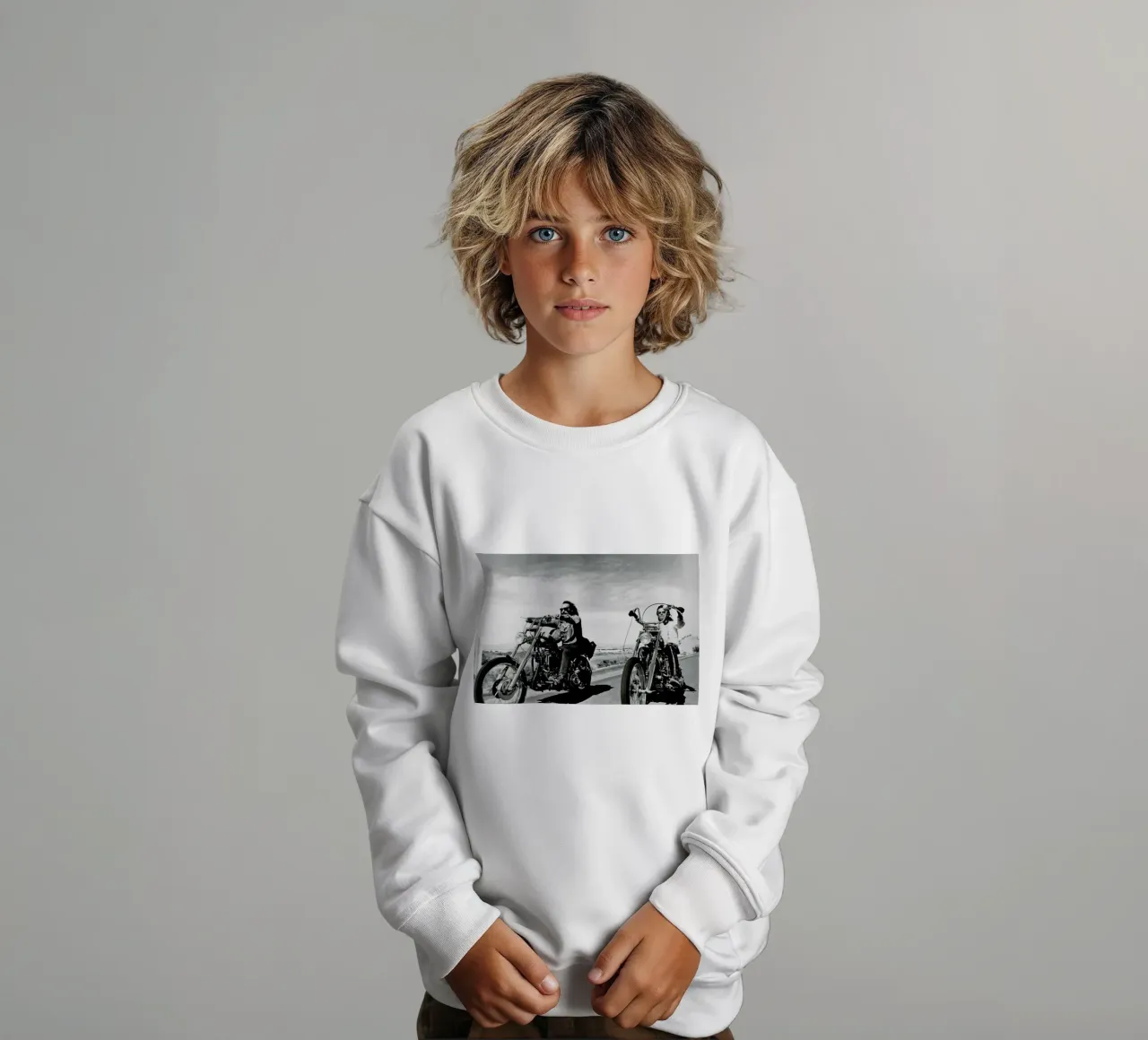 Dennis Hopper & Peter Fonda, 'Easy Rider' felpa bambino da Gallery Print and Art Limited