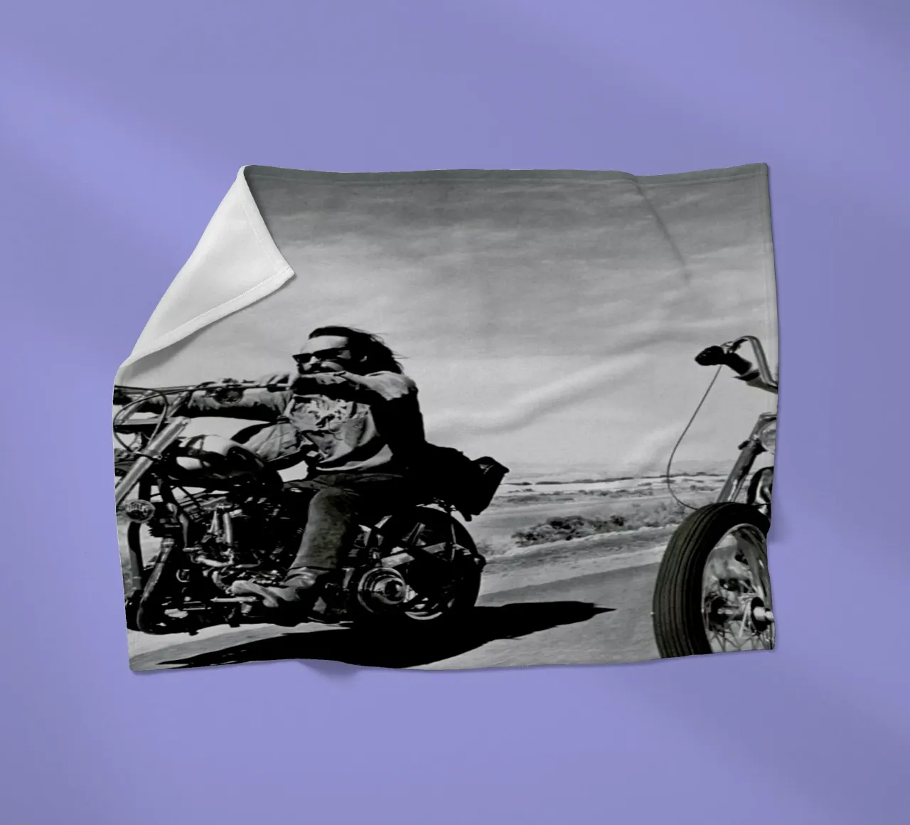 Dennis Hopper & Peter Fonda, 'Easy Rider' coperta in pile da Gallery Print and Art Limited