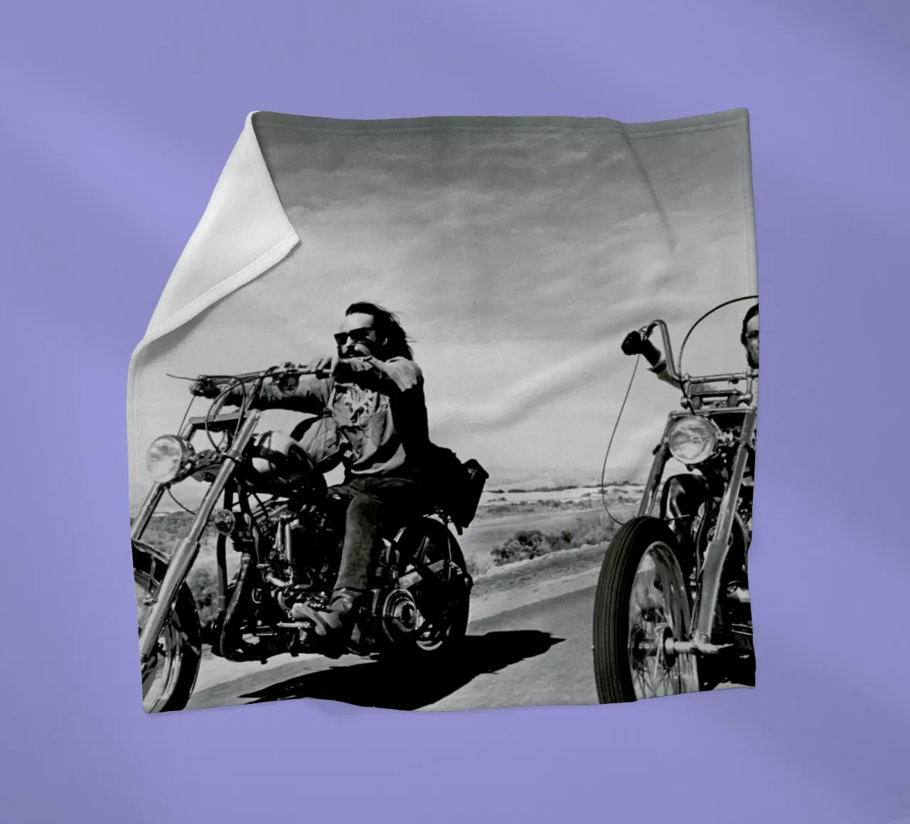 Dennis Hopper & Peter Fonda, 'Easy Rider' coperta in pile da Gallery Print and Art Limited