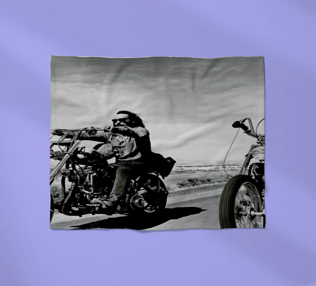 Dennis Hopper & Peter Fonda, 'Easy Rider' coperta in pile da Gallery Print and Art Limited