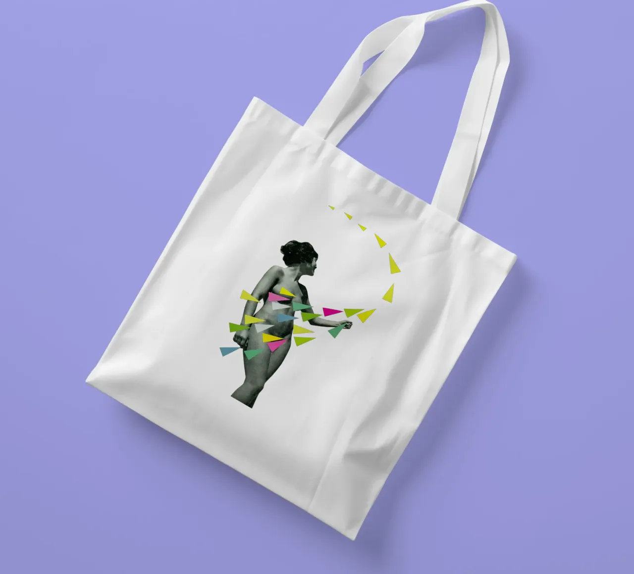 È una tromba d'aria borsa in juta da Cassia Beck Collage